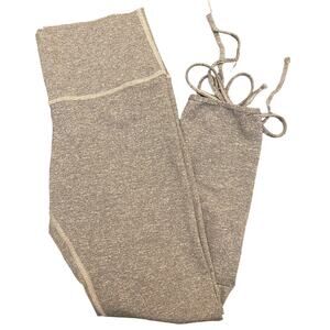 Aerie Chill Play Move Womens Wrap Heathered Gray Crop Leggings Size Medium
